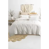 Şaheser Home Collection Nakışlı Çift Kişilik Nevresim Takımı Nova Bej