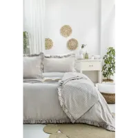 Şaheser Home Collection Yatak Örtüsü Çift Kişilik Marta Bej