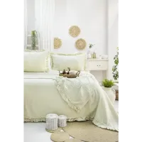 Şaheser Home Collection Yatak Örtüsü Çift Kişilik Marta Yeşil
