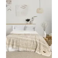 Şaheser Home Collection Yatak Örtüsü Seti Sera Bej