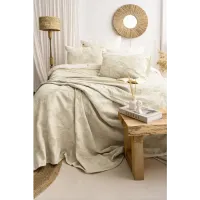 Şaheser Home Collection Yatak Örtüsü Çift Kişilik İtalo Bej