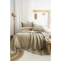 Şaheser Home Collection Yatak Örtüsü Çift Kişilik Julia Haki