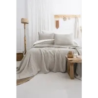 Şaheser Home Collection Yatak Örtüsü Çift Kişilik Janna Bej