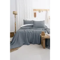 Şaheser Home Collection Yatak Örtüsü Çift Kişilik Janna Mavi