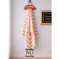 Hobby Stripe Somon Plaj Havlusu 70x140