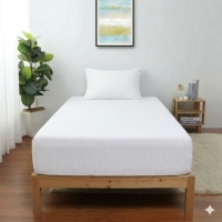 Nevresim Dünyası Tek  Kişilik Çarşaf Seti Beyaz