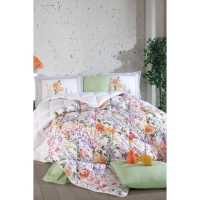 Clasy Çift Kişilik Ranforce Yorgan Seti Galya V1 Yeşil