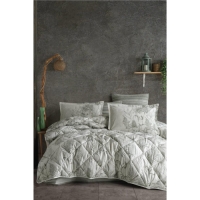 Clasy Çift Kişilik Ranforce Yorgan Seti Tuva V1 Yeşil