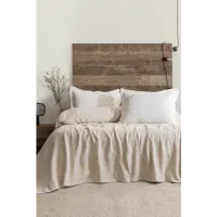 Şaheser Home Collection Yatak Örtüsü Seti Çift Kişilik Derek Bej