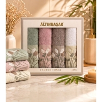 Altınbaşak Bambu 4´lü 50x90 El Havlusu Lana