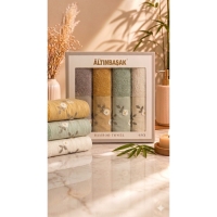 Altınbaşak Bambu 4´lü 50x90 El Havlusu Nova