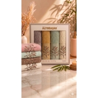 Altınbaşak Bambu 4´lü 50x90 El Havlusu Aster
