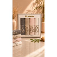 Altınbaşak Bambu 4´lü 50x90 El Havlusu Noble
