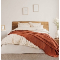 Şaheser Home Collection  Çift Kişilik Pikeli Dijital Baskılı Nevresim Takımı Marvin Kiremit