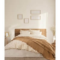 Şaheser Home Collection  Çift Kişilik Pikeli Dijital Baskılı Nevresim Takımı Marvin Hardal