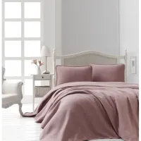 Şaheser Home Collection Jakarlı Yatak Örtüsü Seti Liv Pudra