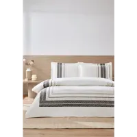 Özdilek Çift Kişilik Ranforce Nevresim Takımı Blend Krem