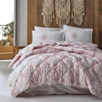 Clasy Tek Kişilik Ranforce Yorgan Seti Fiorita Pembe