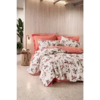 Cotton Box Modeline Çift Kişilik Nevresim Takımı Wilda Tarçın