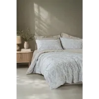 Cotton Box Minimal Tek Kişilik Nevresim Takımı Loom Bej