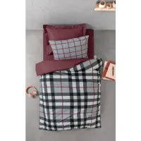 Cotton Box Genç Ranforce Nevresim Takımı Tek Kişilik Brave Bordo
