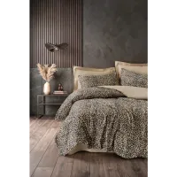 Cotton Box  Saten Nevresim Takımı Çift Kişilik Kalahari Bej